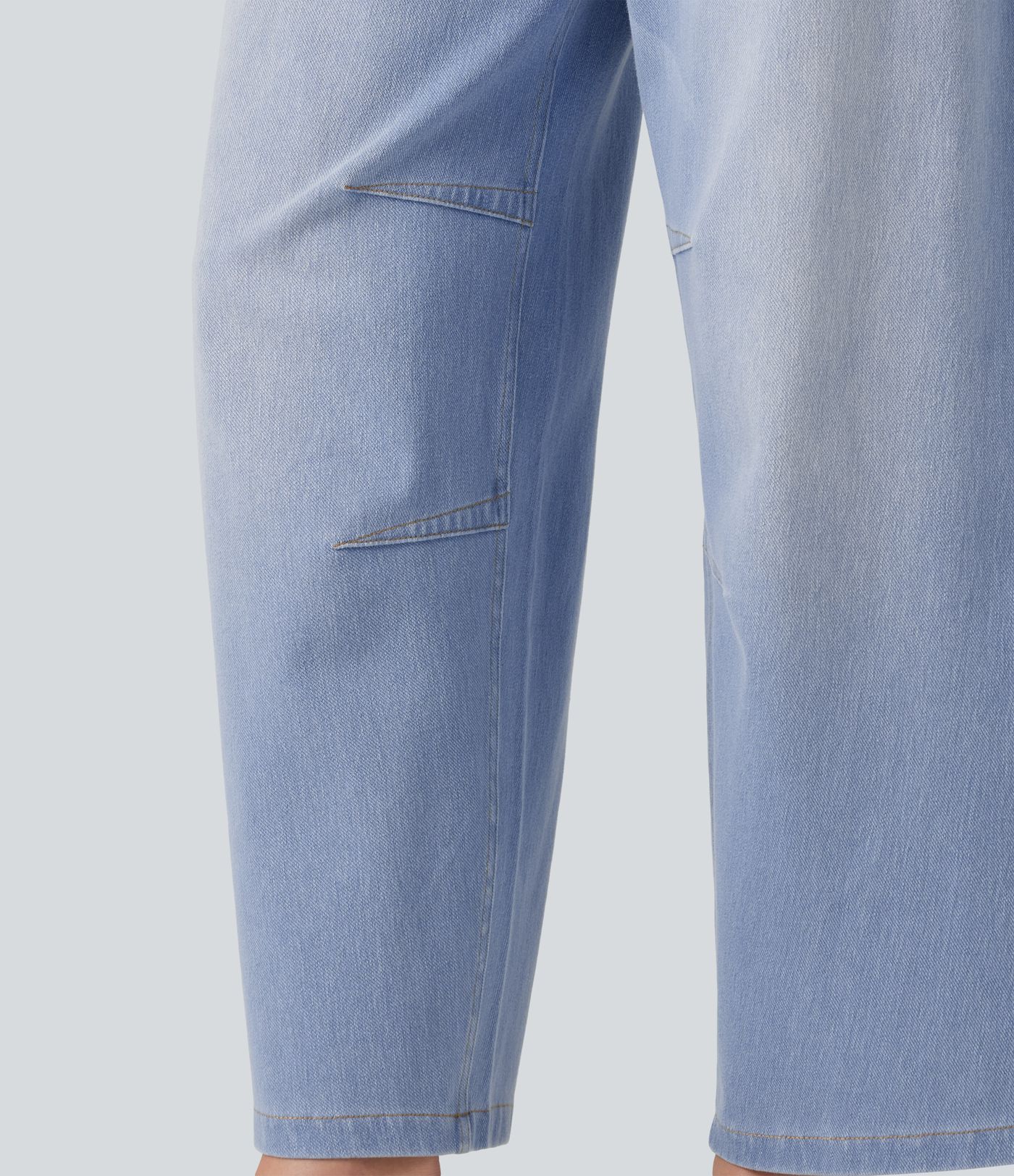 Halara Flex™ Mid Rise Pockets Women Wide Leg Baggy Barrel Leg Casual Denim Jeans Halara Flex™ Mid Rise Pockets Women Wide Leg Baggy Barrel Leg Casual Denim Jeans