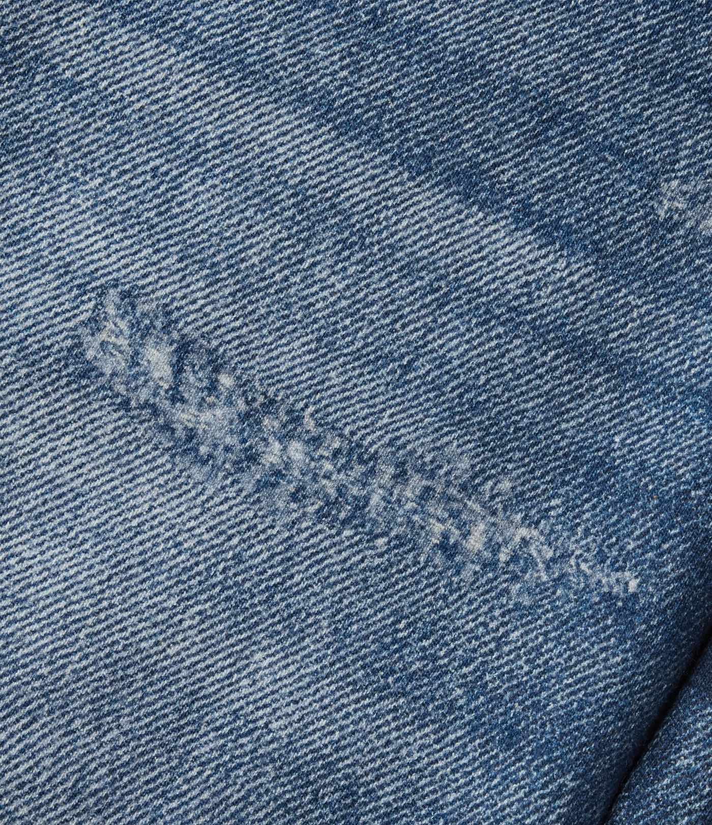 High Waisted Denim Print French Terry Casual Joggers with Pockets High Waisted Denim Print French Terry Casual Joggers with Pockets
