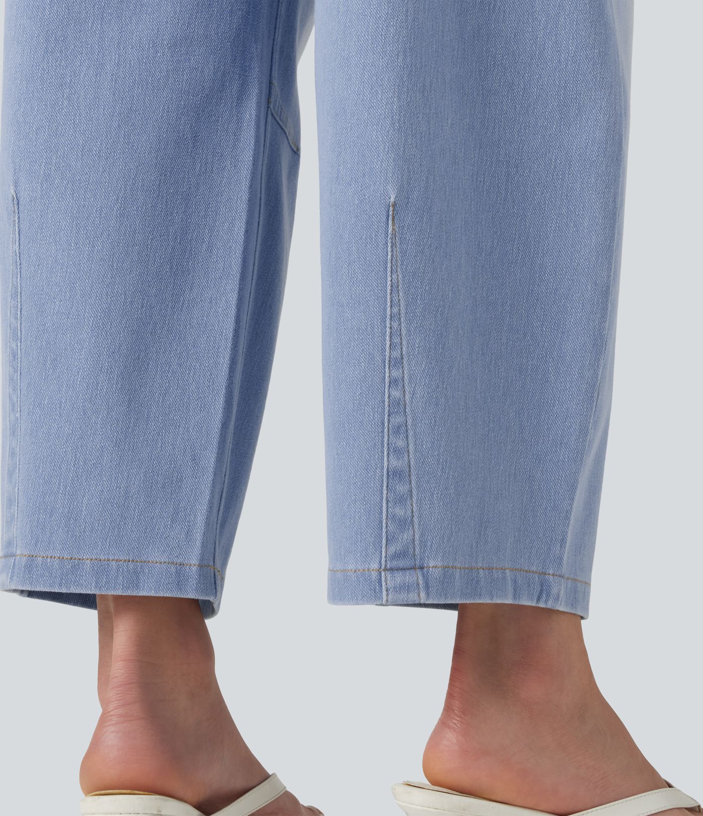 Halara Flex™ Mid Rise Pockets Women Wide Leg Baggy Barrel Leg Casual Denim Jeans Halara Flex™ Mid Rise Pockets Women Wide Leg Baggy Barrel Leg Casual Denim Jeans