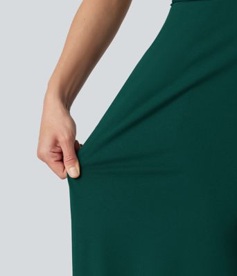 V Neck Short Sleeve Tie Side Baggy Casual Jumpsuit with Pockets-Easy Peezy Edition