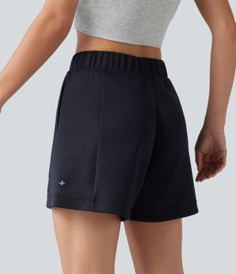 Mid Rise A-line Dance Shorts with Pockets