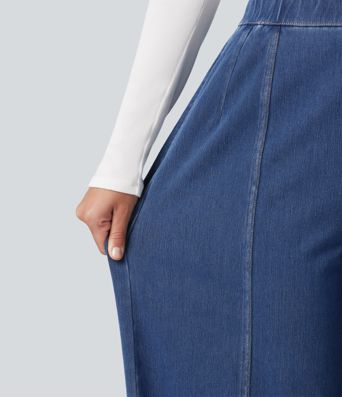 Halara Flex™ High Waisted Barrel Leg Casual Jeans with Pockets