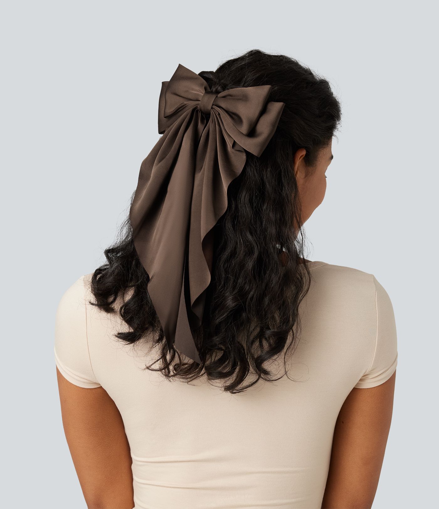Satin Bow Hair Clip