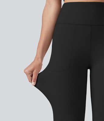 Halara UltraSculpt™ High Waisted Tummy Control Casual Flare Leggings with Pockets