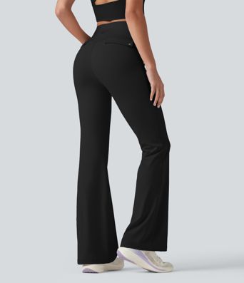 Halara UltraSculpt™ High Waisted Tummy Control Casual Flare Leggings with Pockets