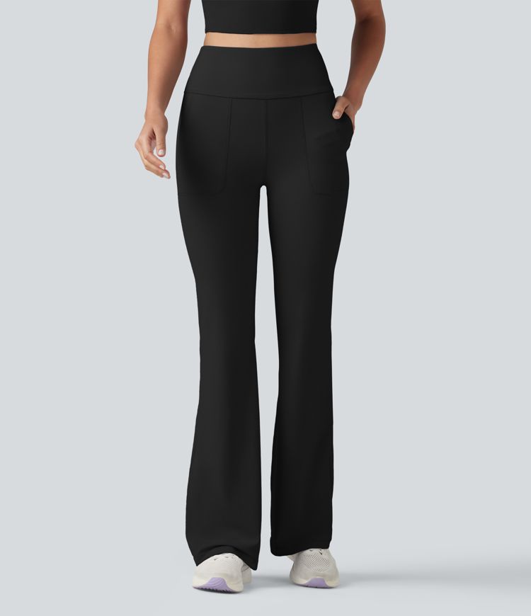 Halara UltraSculpt™ High Waisted Tummy Control Casual Flare Leggings with Pockets