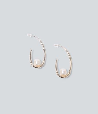 Geo Pearl Earrings