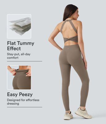 Halara UltraSculpt™ SoCinched Magkontroll Träningsoverall med Fickor-Easy Peezy Edition