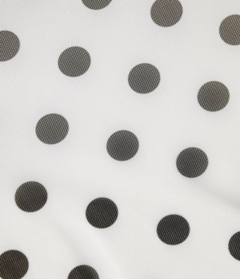 High Waisted Tie Side 2-in-1 Flowy Polka Dot Mesh Micro Mini Flare Skirt with Pocket