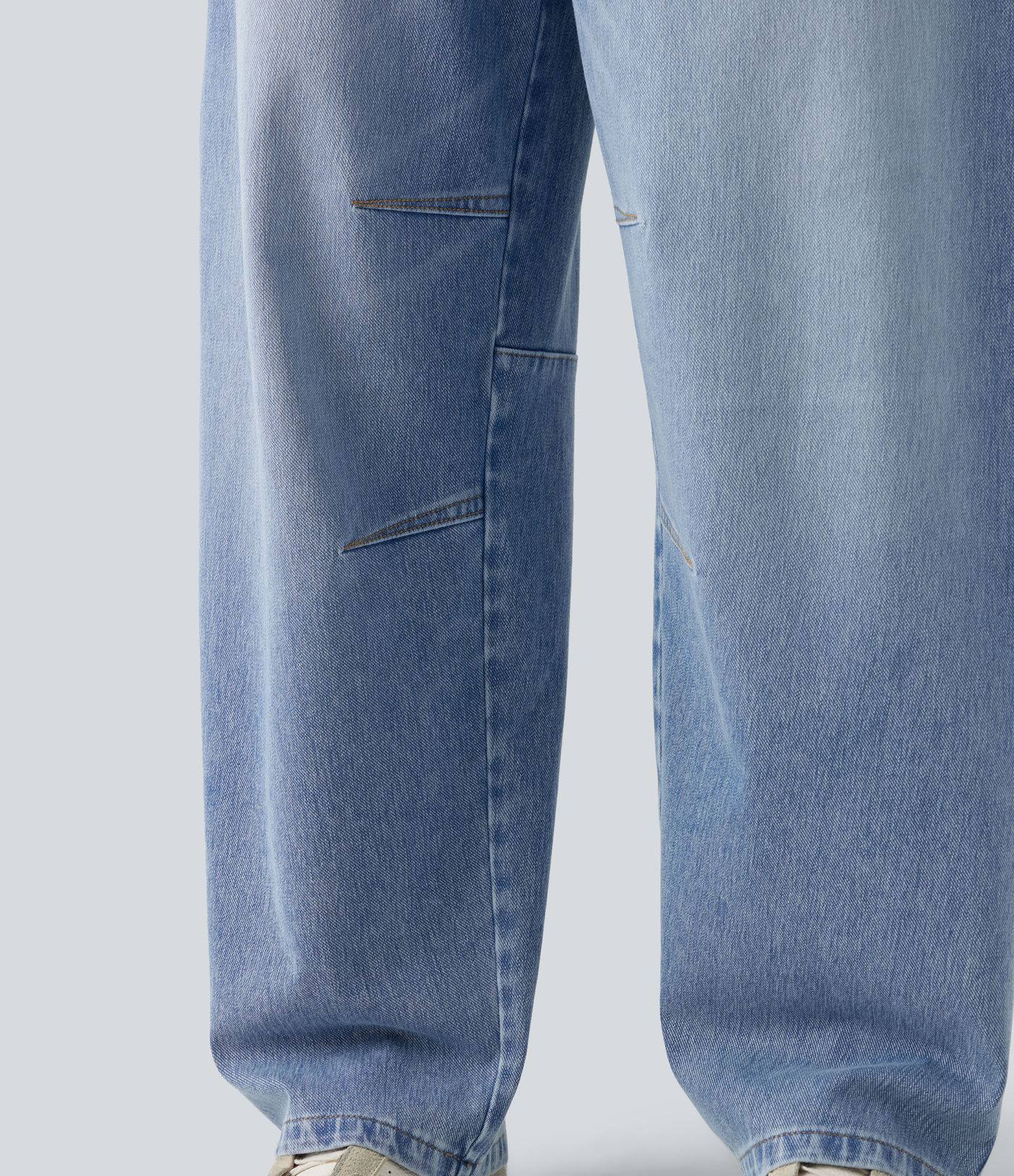 Halara Flex™ - Lässige Jeans mit niedrigem Bund, mehreren Taschen und Barrel-Leg
