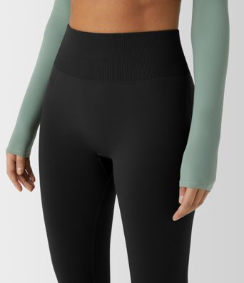OneForm Seamless Flow Mid Rise Tummy Control Butt Lifting Yoga Leggings