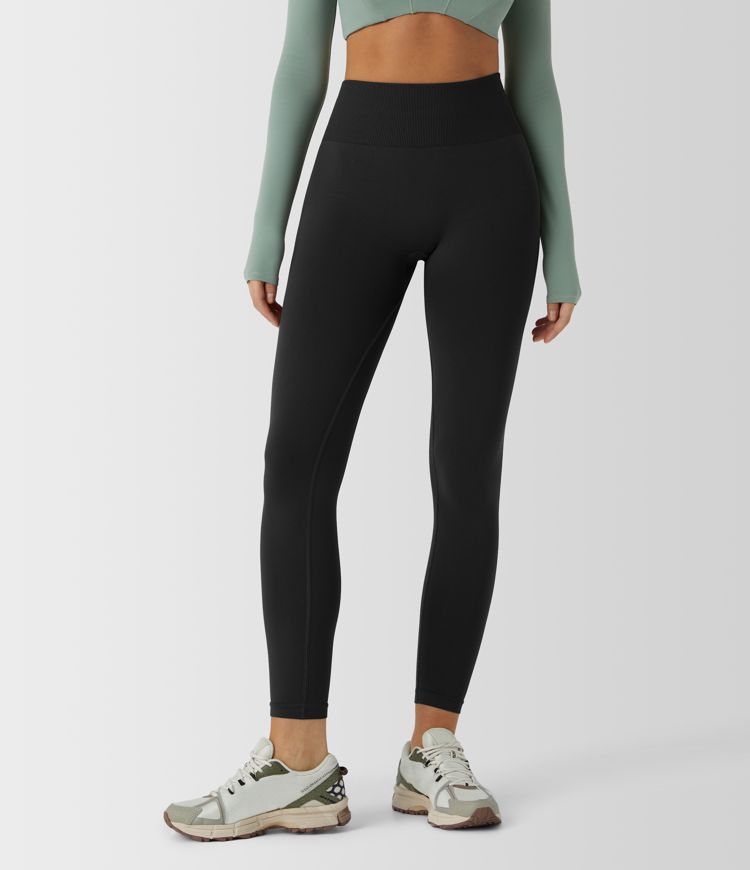 OneForm Seamless Flow Mid Rise Tummy Control Butt Lifting Yoga Leggings