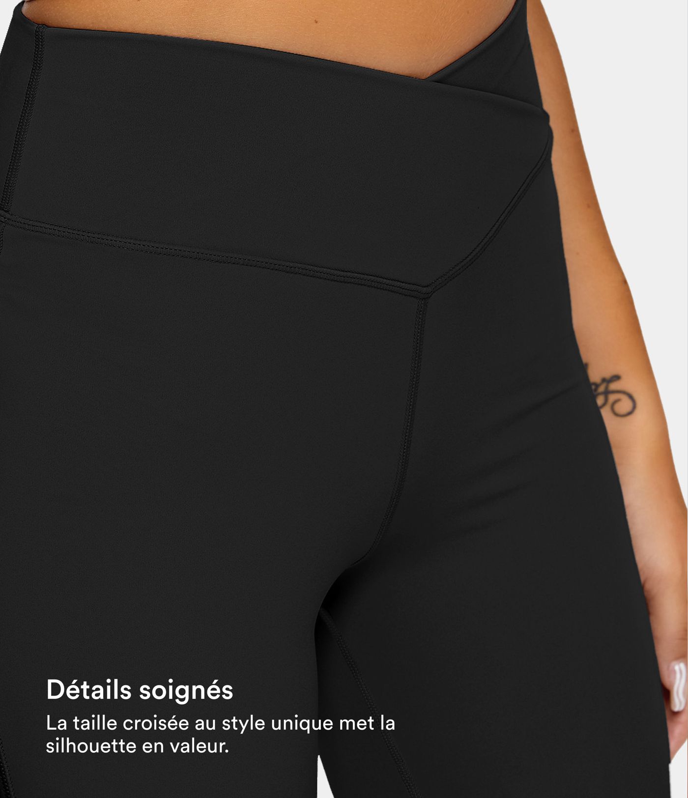 Legging yoga évasé croisé taille haute DayStretch
