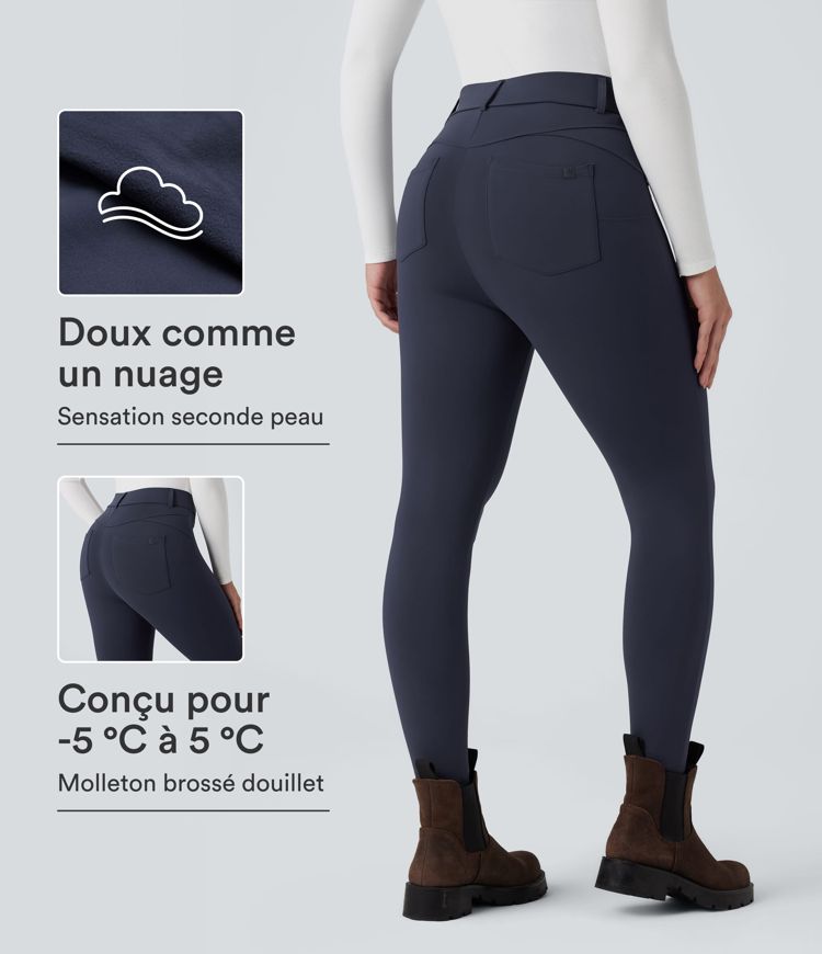 Legging thermique SoftlyZero™ Plush 7/8 taille haute avec poches Legging thermique SoftlyZero™ Plush 7/8 taille haute avec poches