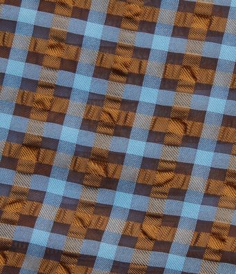 Round Neck Long Sleeve Tie Plaid Loose Fit Casual Top