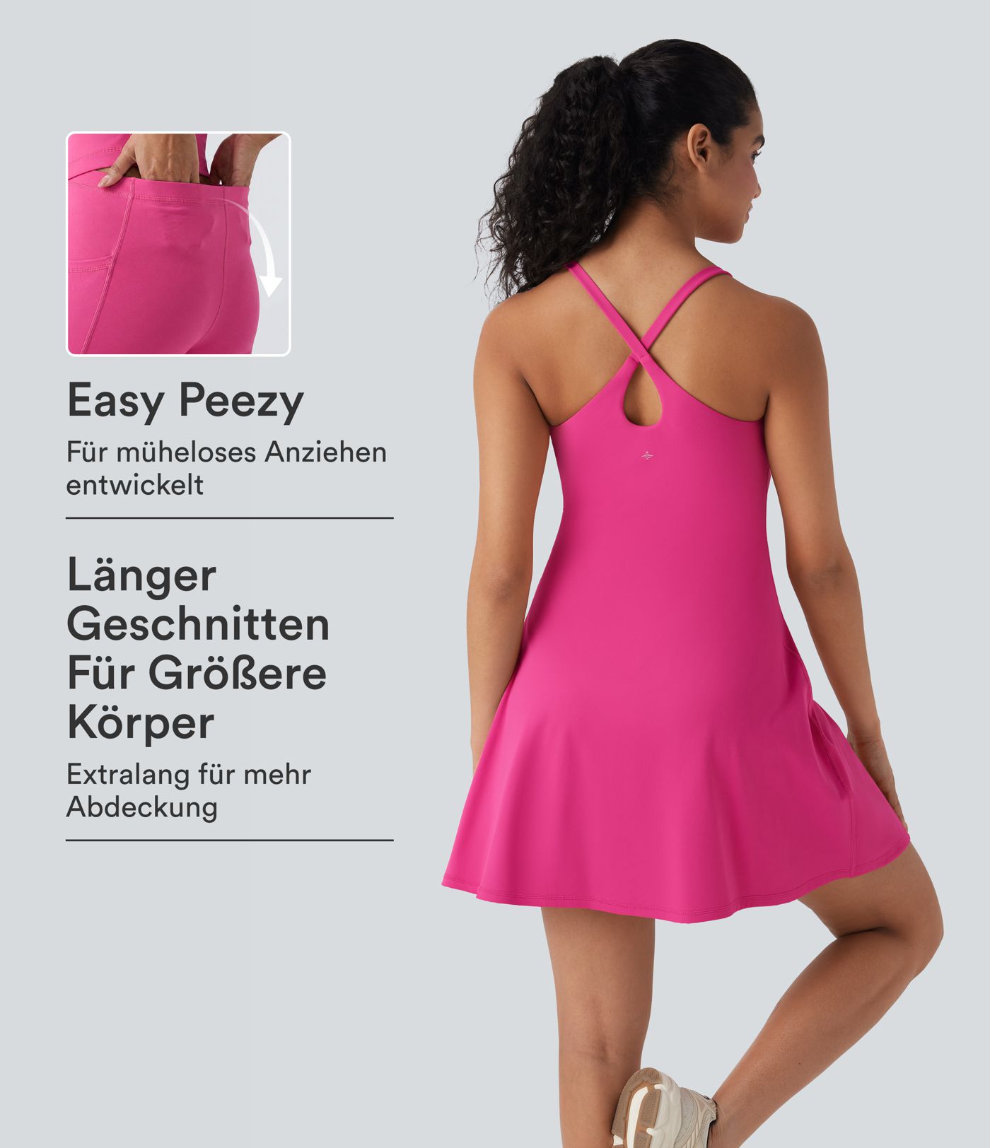 SoftlyZero™ Plush - Aktivkleid - extralang, Easy-Peezy-Edition, E-G Cups