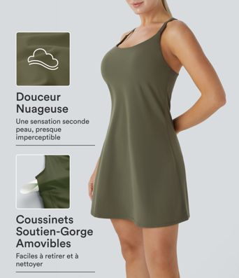 Robe de sport mini 2-en-1 SoftlyZero™ Plush avec poche DD-F