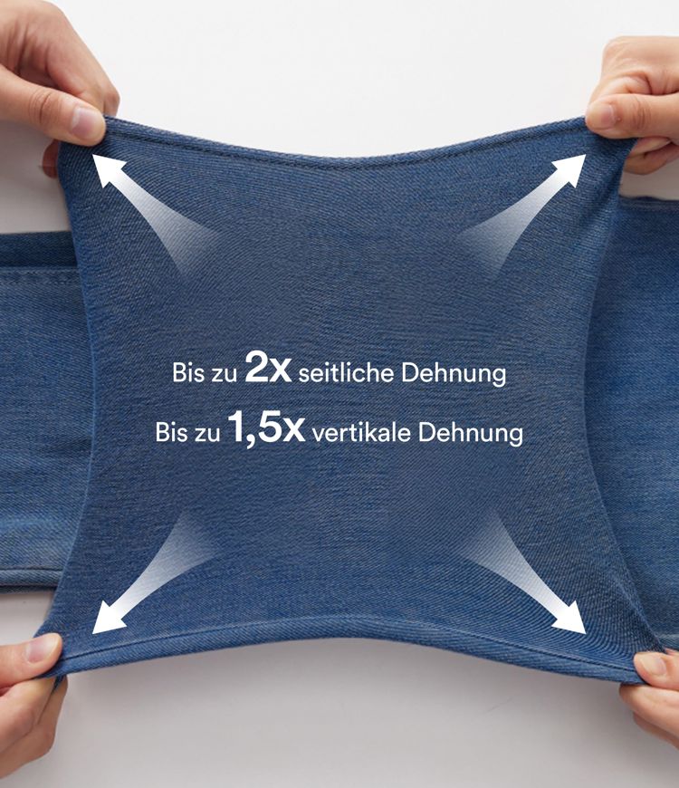 Halara Flex™ Curvy - Lässige, gewaschene Bootcut-Jeans mit hohem Bund und mehreren Taschen