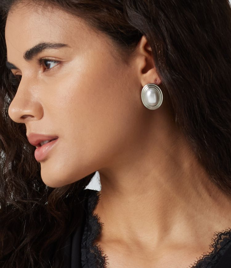 Faux Pearl Earrings