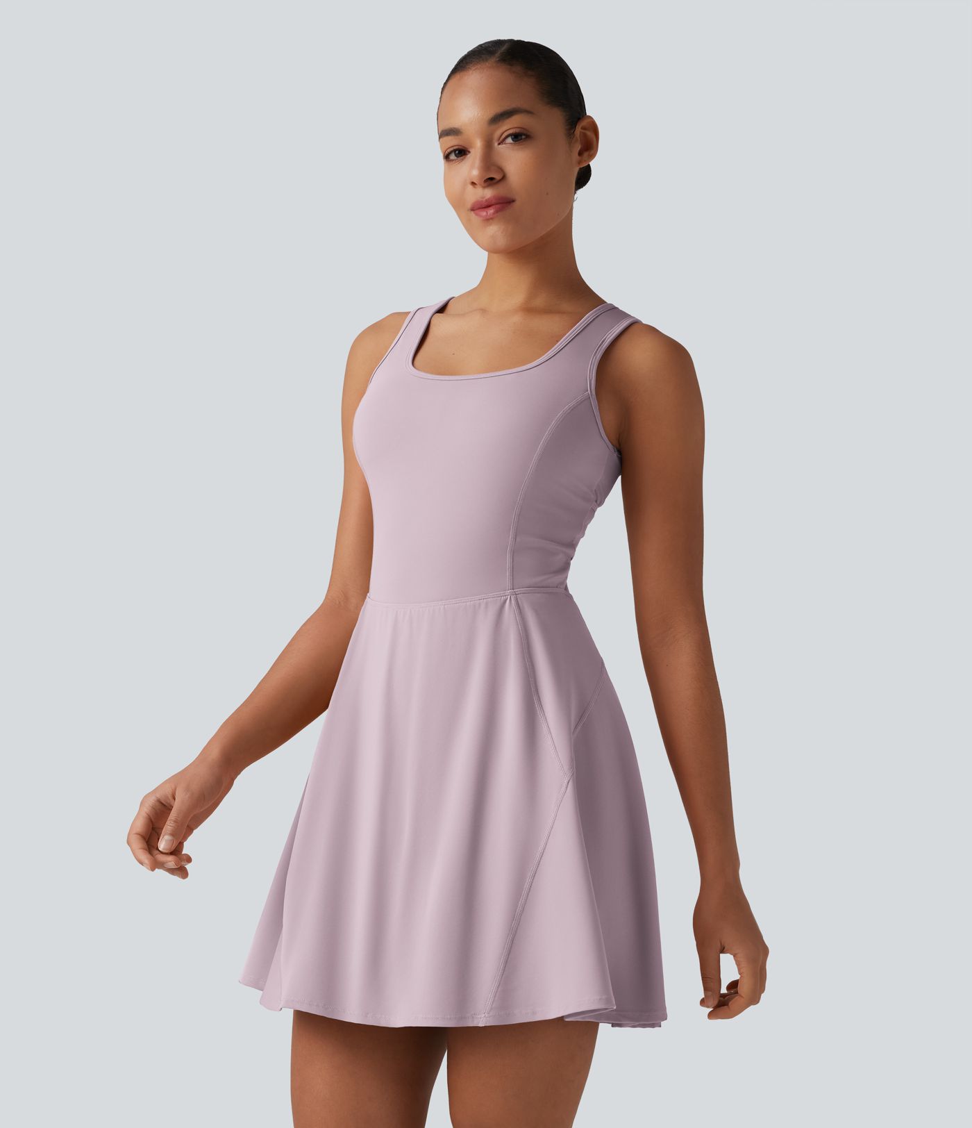SoftlyZero™ Airy 2-in-1 Cool Touch Mini Dance Active Dress with Pockets-Easy Peezy Edition-Longer Length