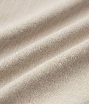 Asymmetric Mid Rise Work Linen-Feel Bermuda Shorts 10'' with Pockets