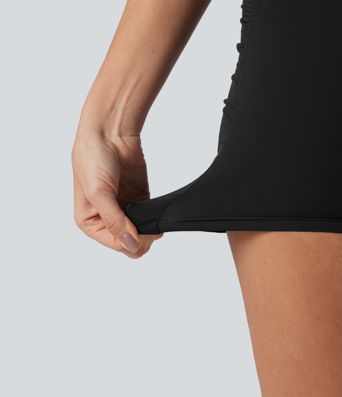 Halara Ultrasculpt™ - Geraffte Yoga-Biker-Shorts mit hohem Bund und Booty-Scrunch - 12,7 cm Halara Ultrasculpt™ - Geraffte Yoga-Biker-Shorts mit hohem Bund und Booty-Scrunch - 12,7 cm