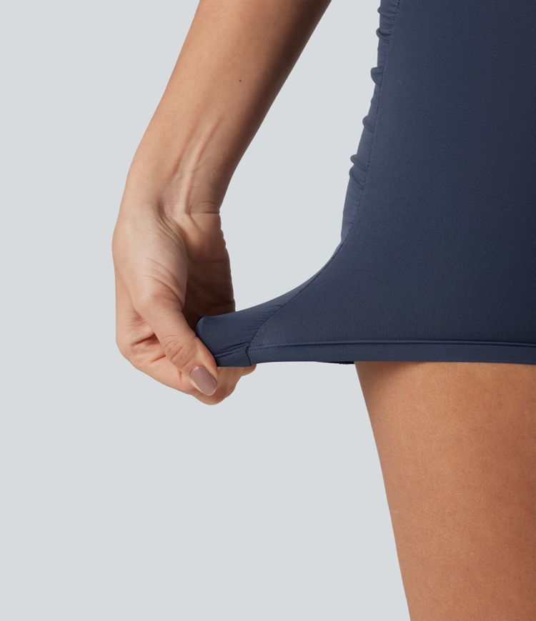 Halara Ultrasculpt™ - Geraffte Yoga-Biker-Shorts mit hohem Bund und Booty-Scrunch - 12,7 cm