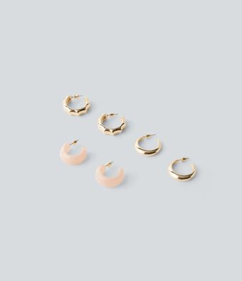 Geometric Hoop Earrings Set