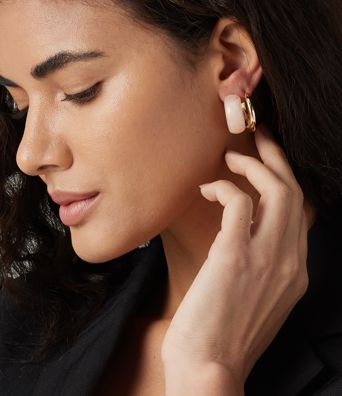 Geometric Hoop Earrings Set