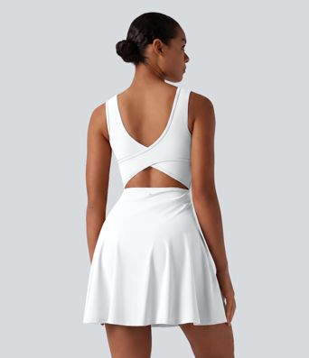 SoftlyZero™ Airy 2-in-1 Cool Touch Mini Dance Active Dress with Pockets-Easy Peezy Edition-Longer Length