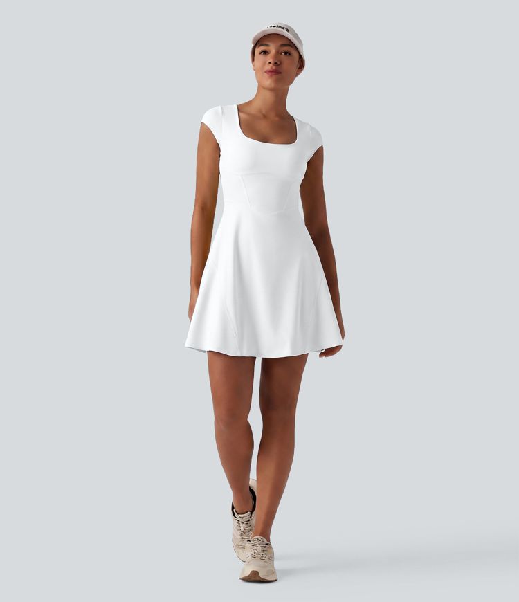 SoftlyZero™ Airy 2-in-1 Cool Touch Mini Dance Active Dress with Pockets-Easy Peezy Edition-Longer Length