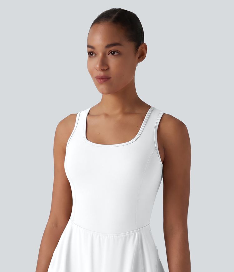 SoftlyZero™ Airy 2-in-1 Cool Touch Mini Dance Active Dress with Pockets-Easy Peezy Edition-Longer Length