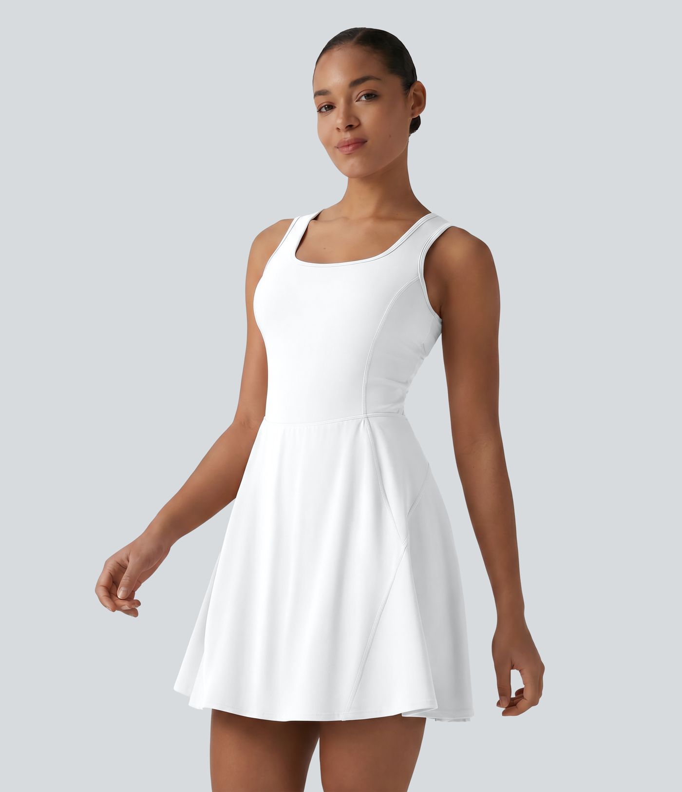 SoftlyZero™ Airy 2-in-1 Cool Touch Mini Dance Active Dress with Pockets-Easy Peezy Edition-Longer Length