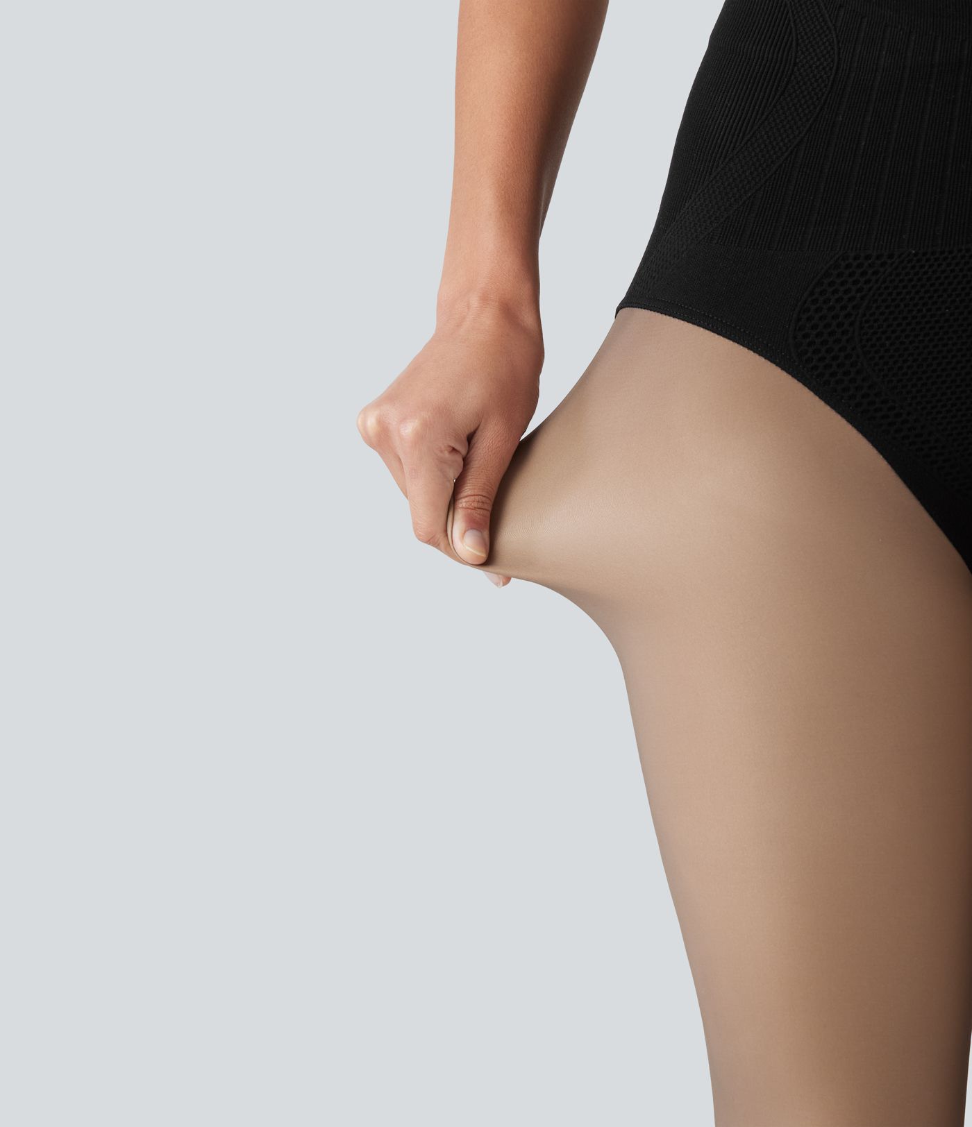 2-in-1-Fleece-Leggings mit hohem Bund und Bauchkontrolle