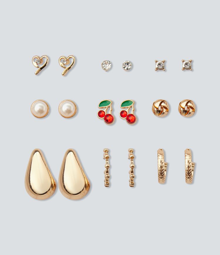 9 Pairs Earrings Set