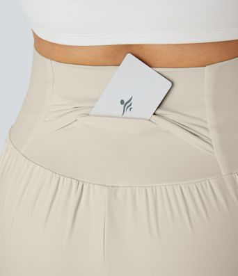 SoftlyZero™ Airy Super High Waisted 2-in-1  Cool Touch Yoga Shorts 5'' with Pockets-Longer Length