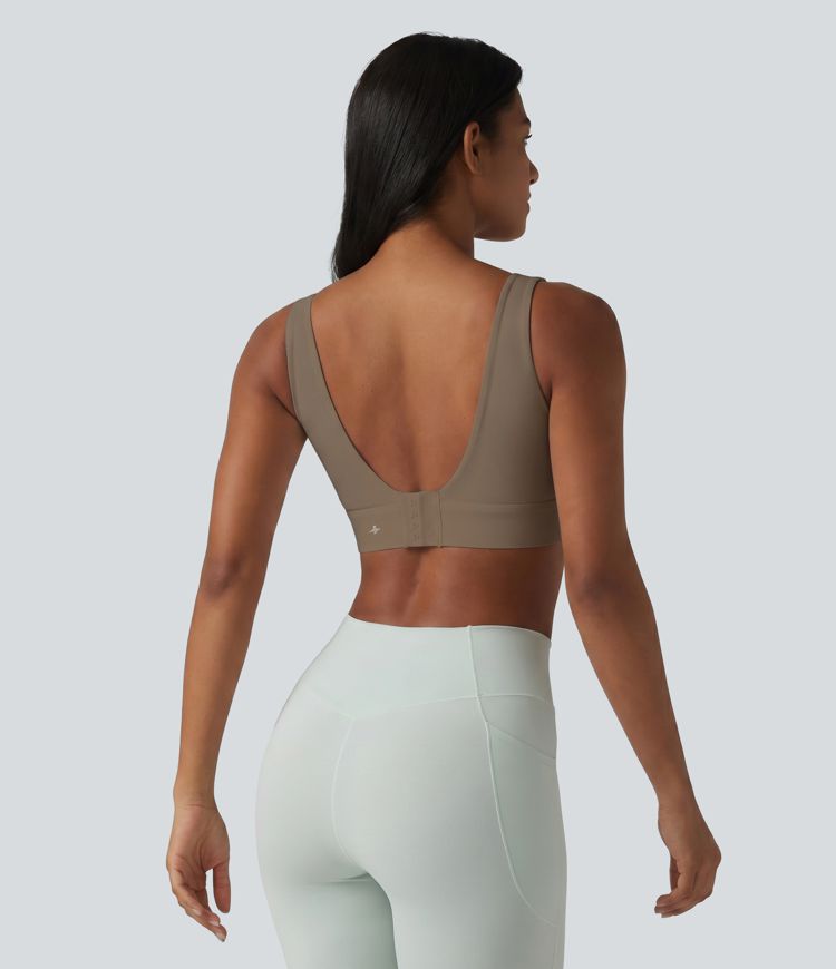 Brassière de sport Halara UltraSculpt™ maintien moyen dos nu avec boucle ajustable et brassière intégrée