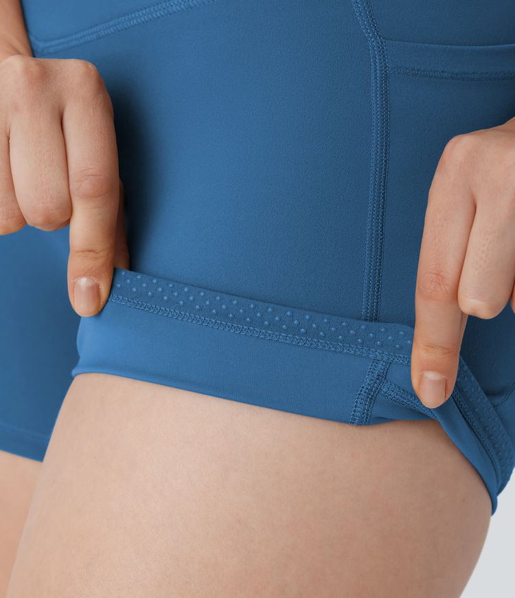 Halara UltraSculpt™ High Waisted Tummy Control Side Pocket Shaping Training Biker Shorts 5''