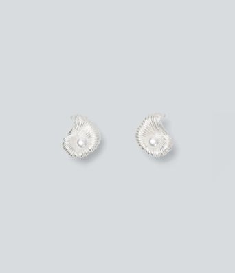 Shell-Shaped Faux Pearl Earrings