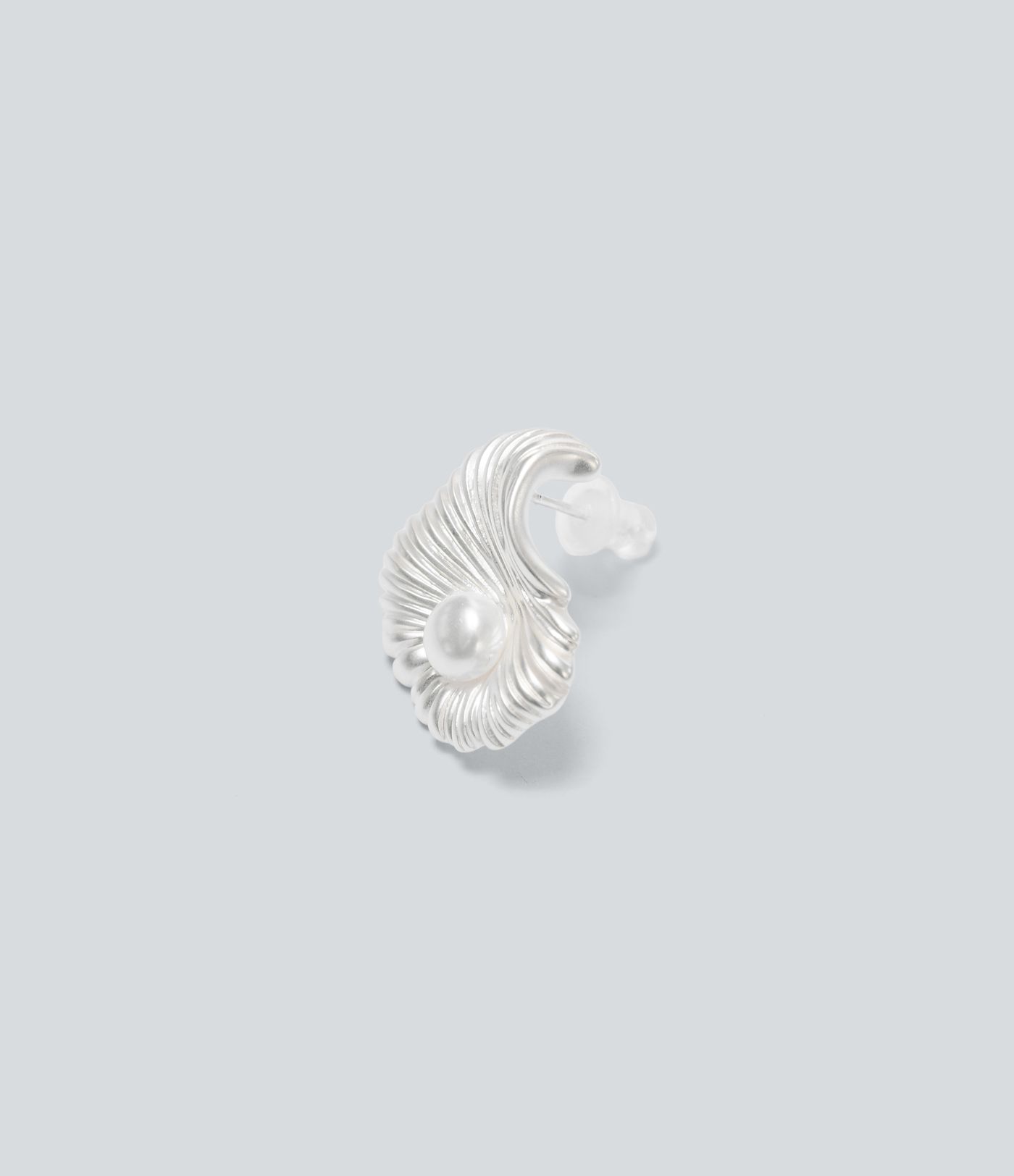 Shell-Shaped Faux Pearl Earrings