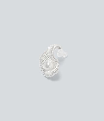 Shell-Shaped Faux Pearl Earrings