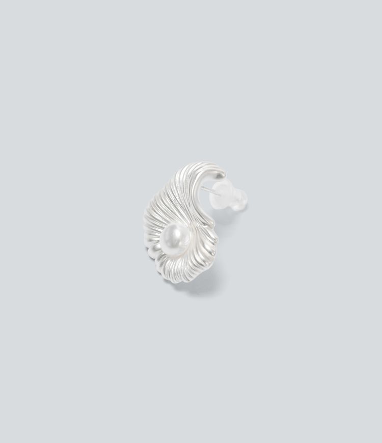 Shell-Shaped Faux Pearl Earrings