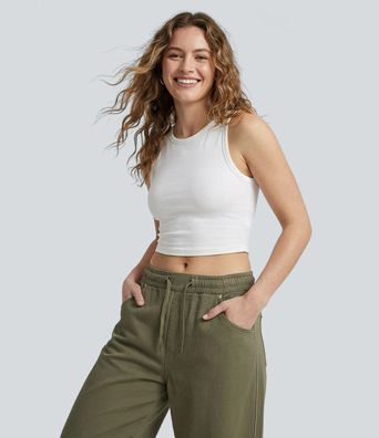 Halara Flex™ Mid Rise Drawstring Casual Baggy Jeans with Pockets