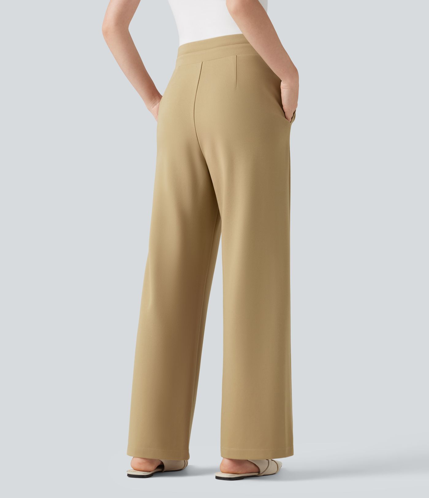 Halara Flex™ High Waisted Straight Leg Work Pants with Pockets