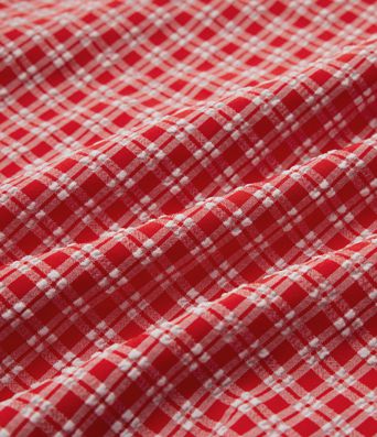 Square Neck Tie Back Gingham Mini Casual Dress with Pockets