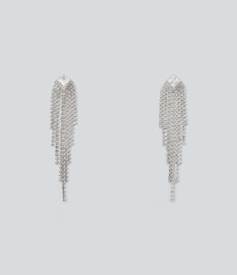 Rhinestone Fringe Earrings