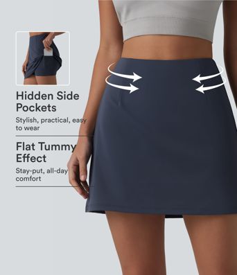 Halara UltraSculpt™ High Waisted Tummy Control 2-in-1 Mini Workout Skirt with Pockets Halara UltraSculpt™ High Waisted Tummy Control 2-in-1 Mini Workout Skirt with Pockets