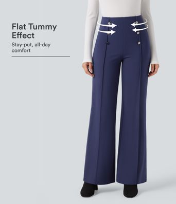 Halara Flex™ High Waisted Tummy Control Wide Leg Work Pants Halara Flex™ High Waisted Tummy Control Wide Leg Work Pants