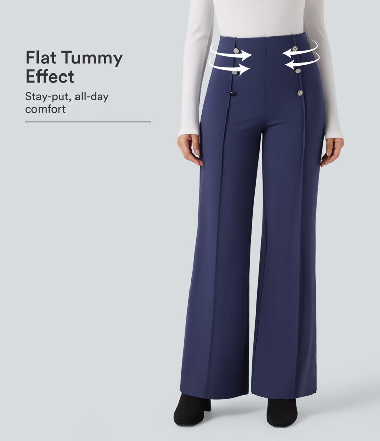 Halara Flex™ High Waisted Tummy Control Wide Leg Work Pants Halara Flex™ High Waisted Tummy Control Wide Leg Work Pants