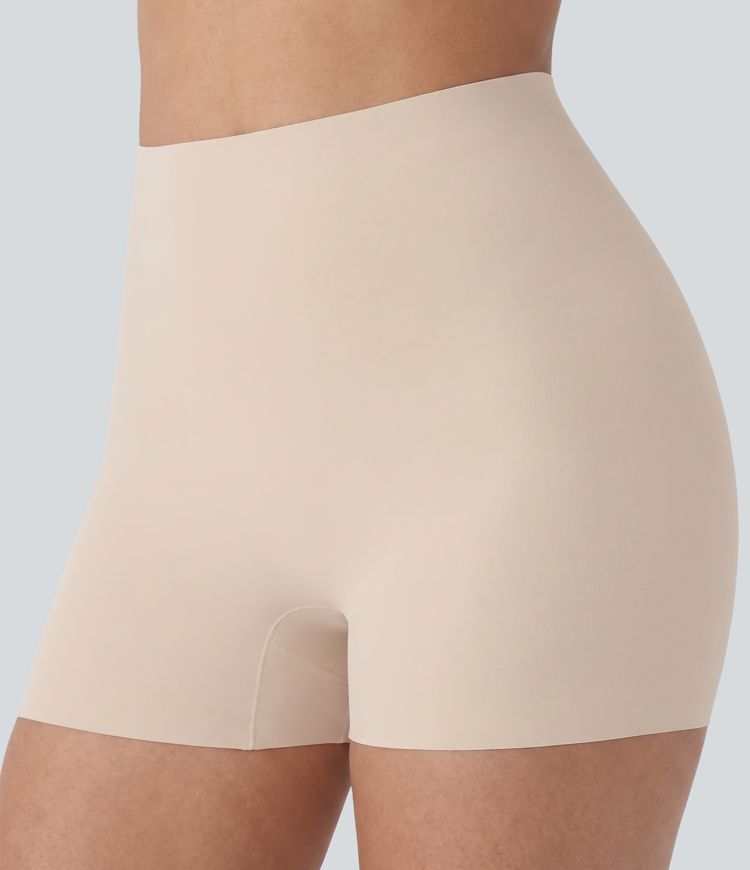 Plus Size High Stretch High Waisted Lounge Smooth Boy Shorts
